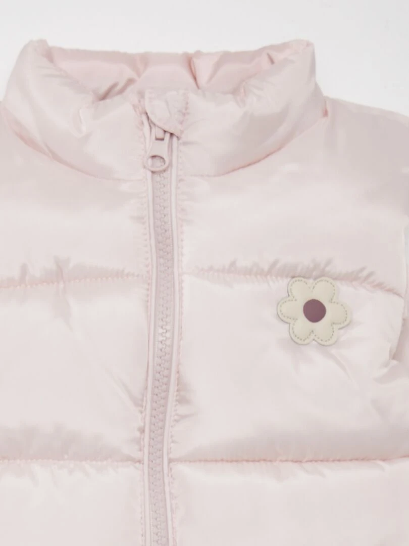 Doudoune sans manches Rose clair