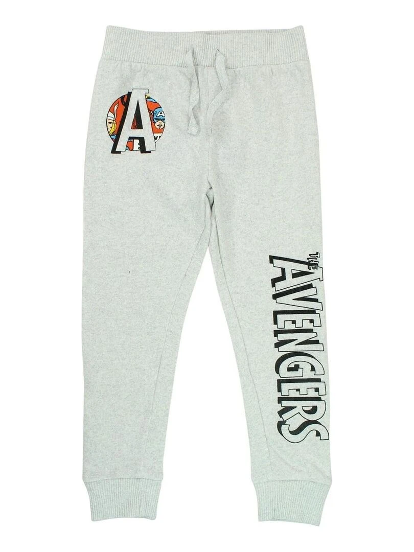Avengers Pantalon De Jogging garçon imprimé Avengers en coton Gris