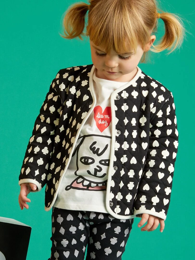 Veste imprimée X Little Bad Wolf   Mixte   Noir/blanc