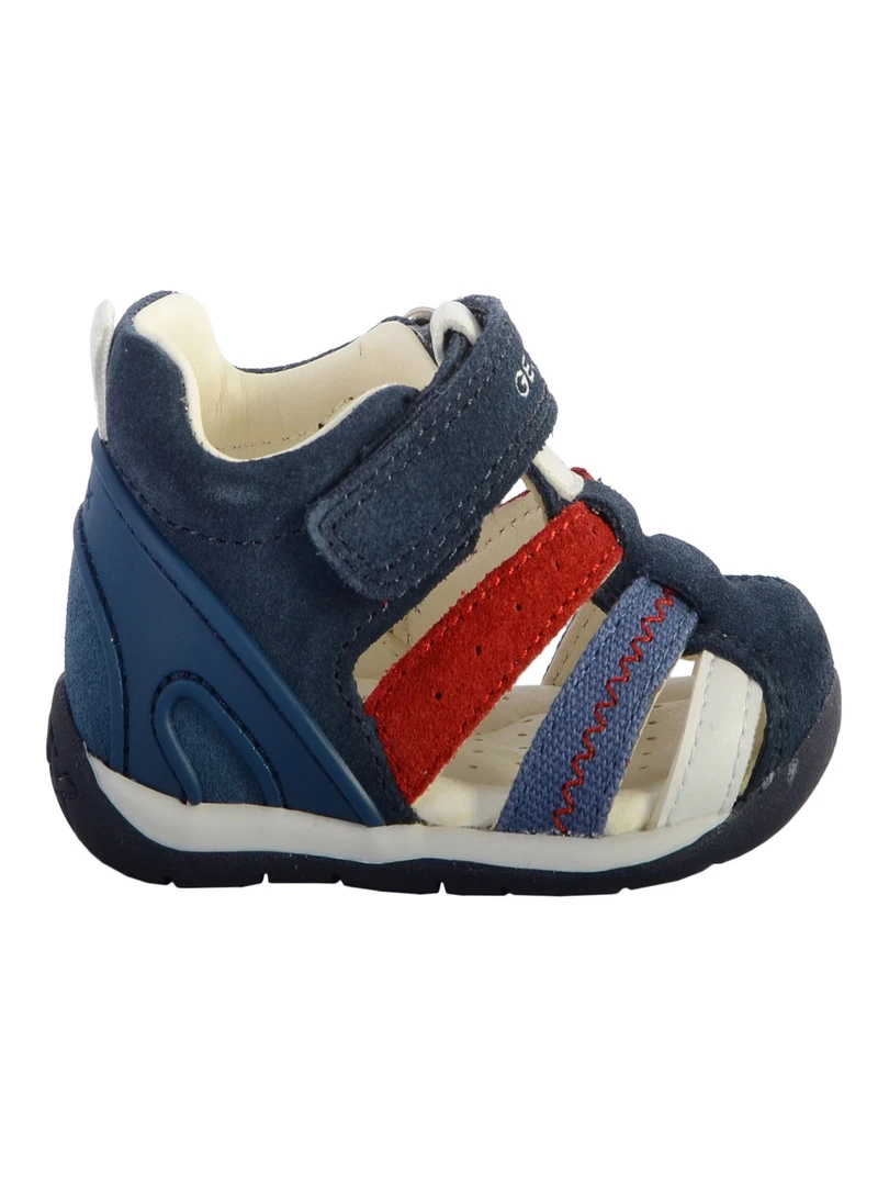 Sandales Cuir Enfant Geox Each Bleu