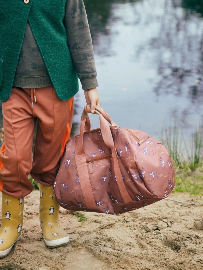 Sac week end Faon marron (46 x 21 cm)   Marron