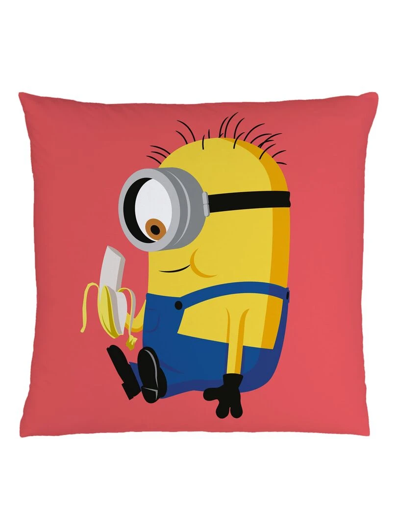 Coussin imprimé 100% polyester LES MINIONS BANANA Jaune