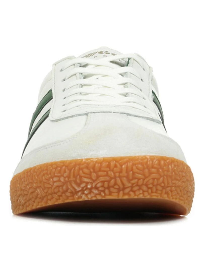 Baskets Gola Harrier Leather   Blanc Vert