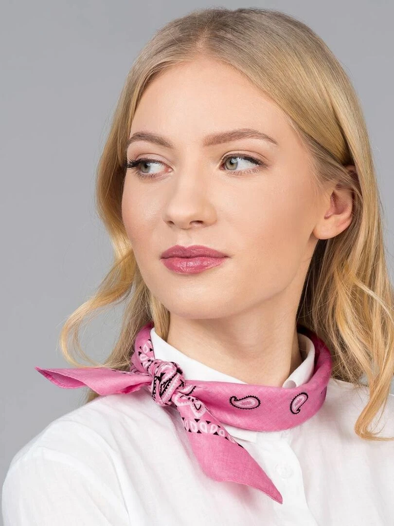 Bandana Coton U.S Premium Rose
