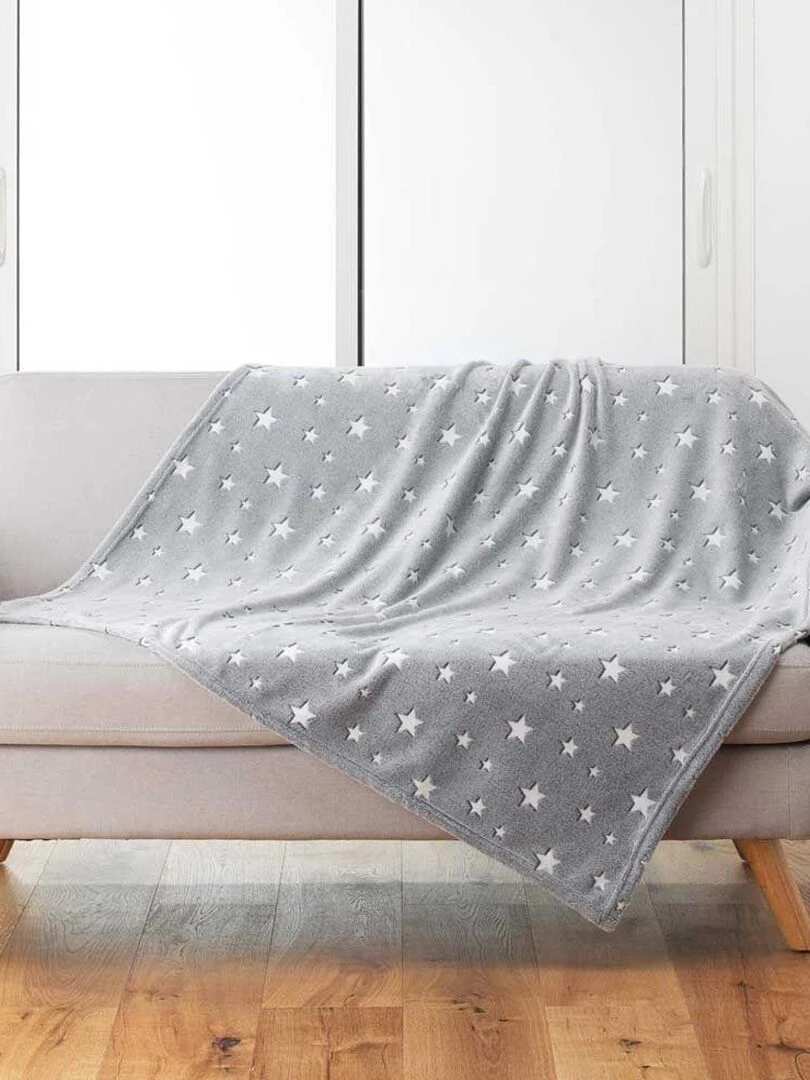 Plaid Fluo Night Gris