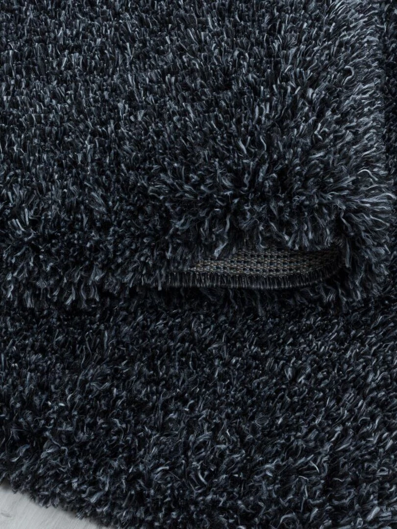 Tapis shaggy UNI B OEKO TEX® Noir