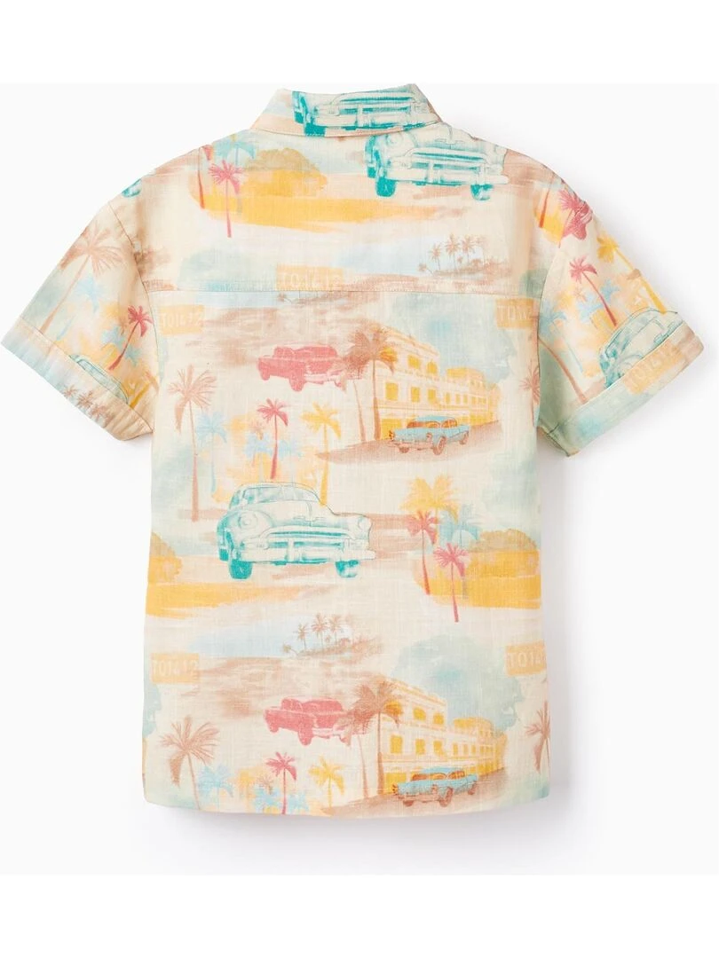 Chemise à Manches Courtes en Coton pour Garçon 'Cuba' manches courtes CUBA Blanc