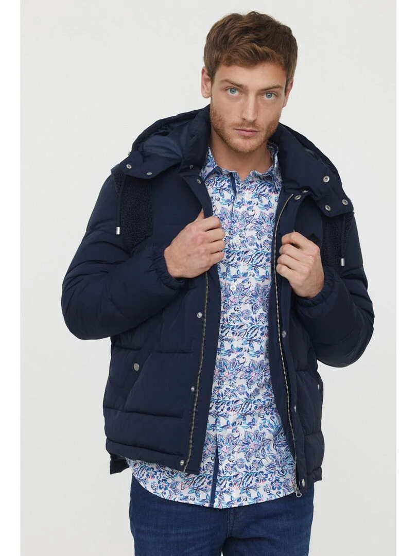 Lee Cooper   Chemise manches longues coton slim DIMIX   Blanc