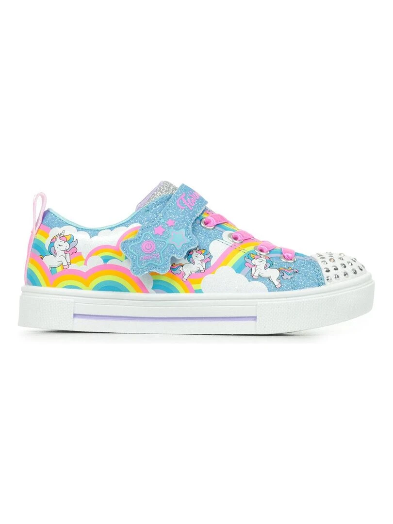 Baskets Skechers S Lights Twinkle Sparks Jumpin' Clouds Bleu Multicolore
