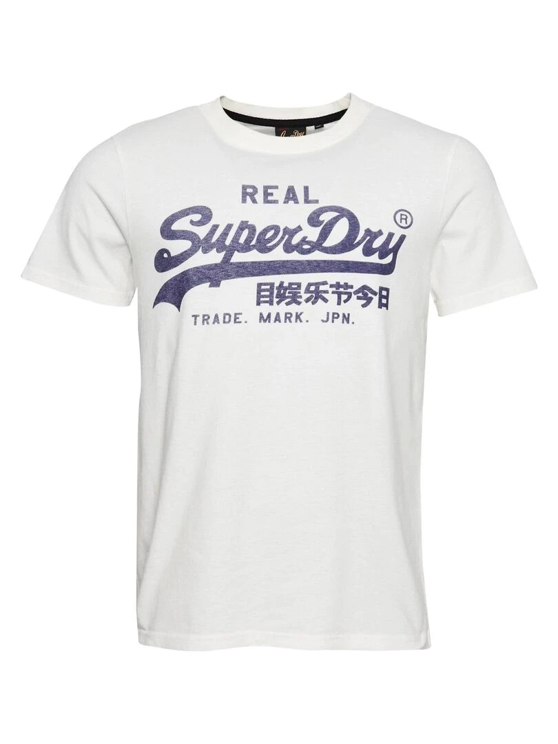 T Shirt Superdry Vintage VL Noos Blanc