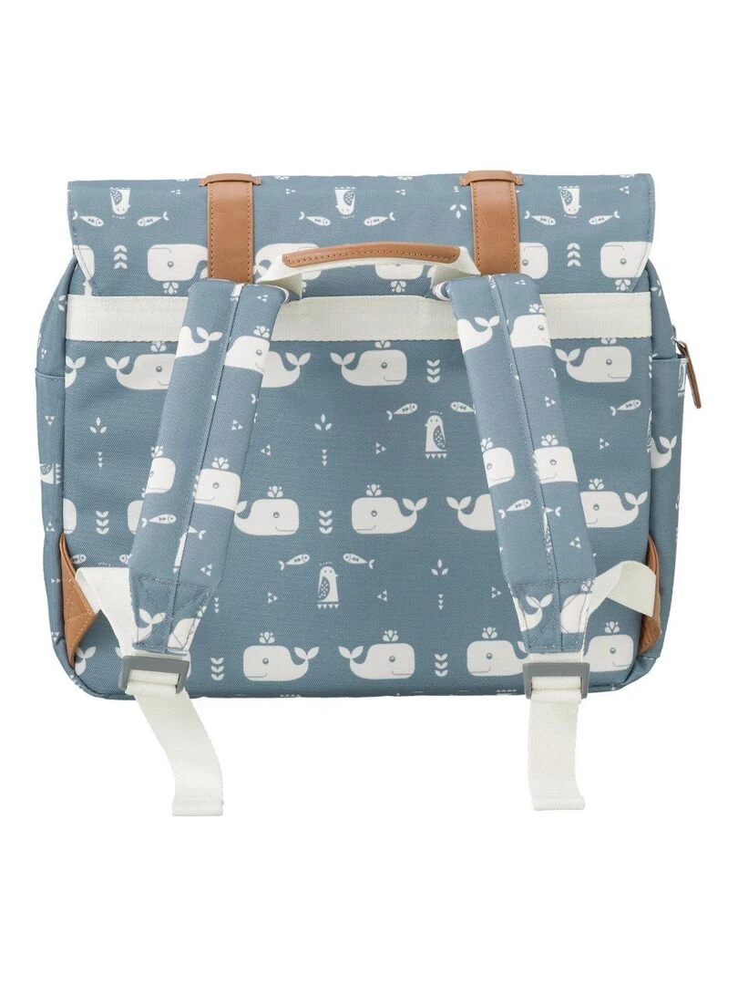 Cartable A4 maternelle Baleine bleue Bleu