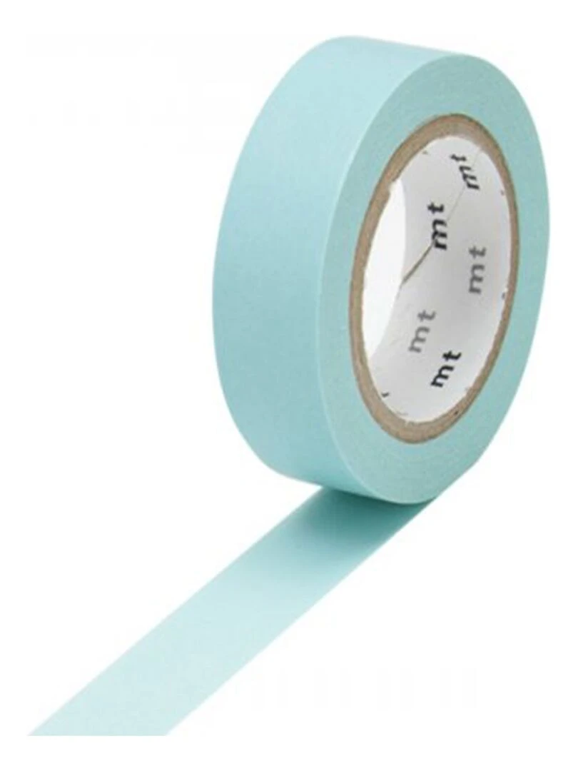 Masking tape unicolore   Bleu layette   1 5 cm x 7 m   N/A