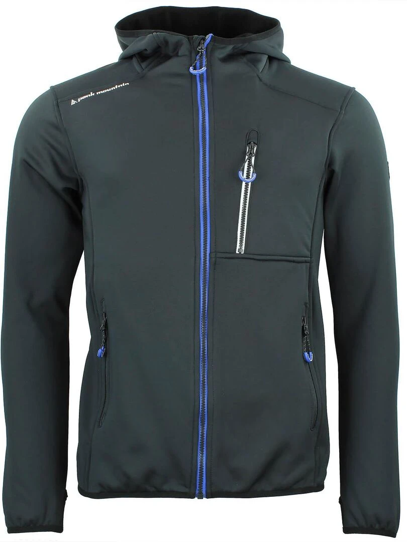 Blouson polarshell homme CAMPO PEAK MOUNTAIN Noir Bleu