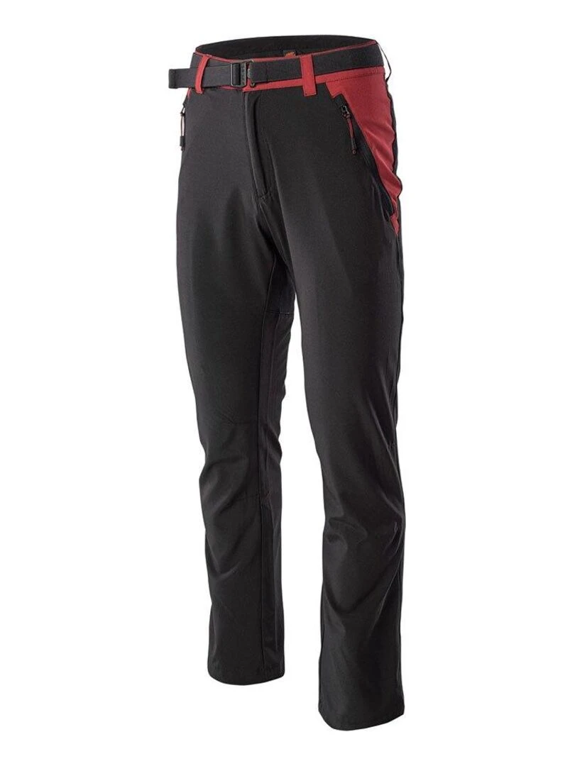 Iguana   Pantalon de randonnée AVILO   Noir Rouge
