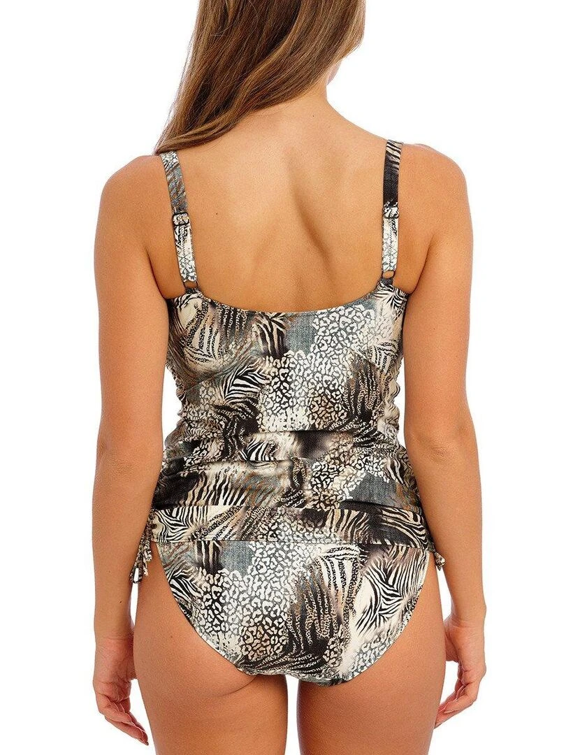 Haut de maillot de bain tankini à armatures Seraya Sands   Marron