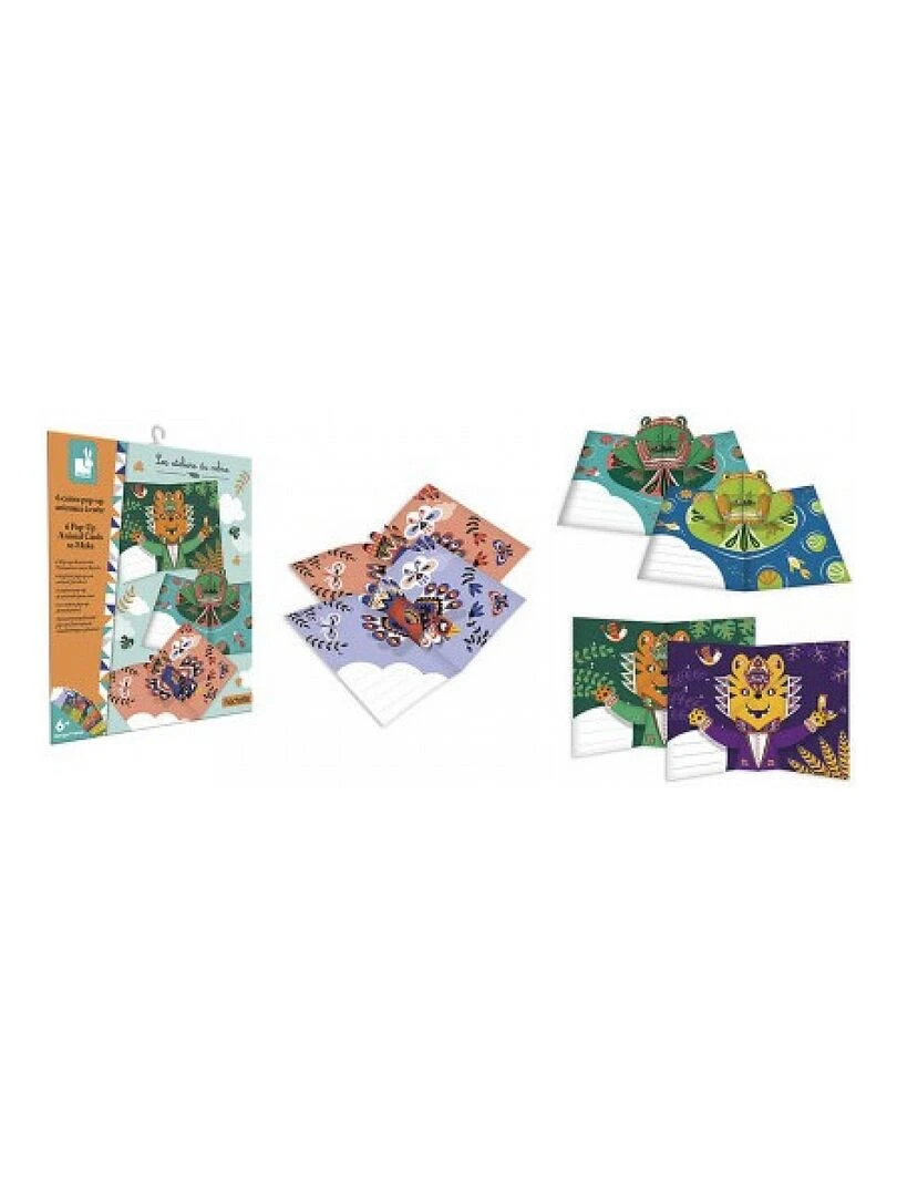 6 Cartes Pop Up Animaux A Creer N/A