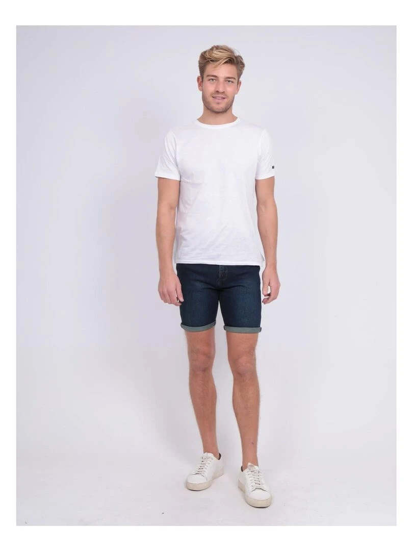 Bermuda en jean slim BLOOMING   Bleu foncé