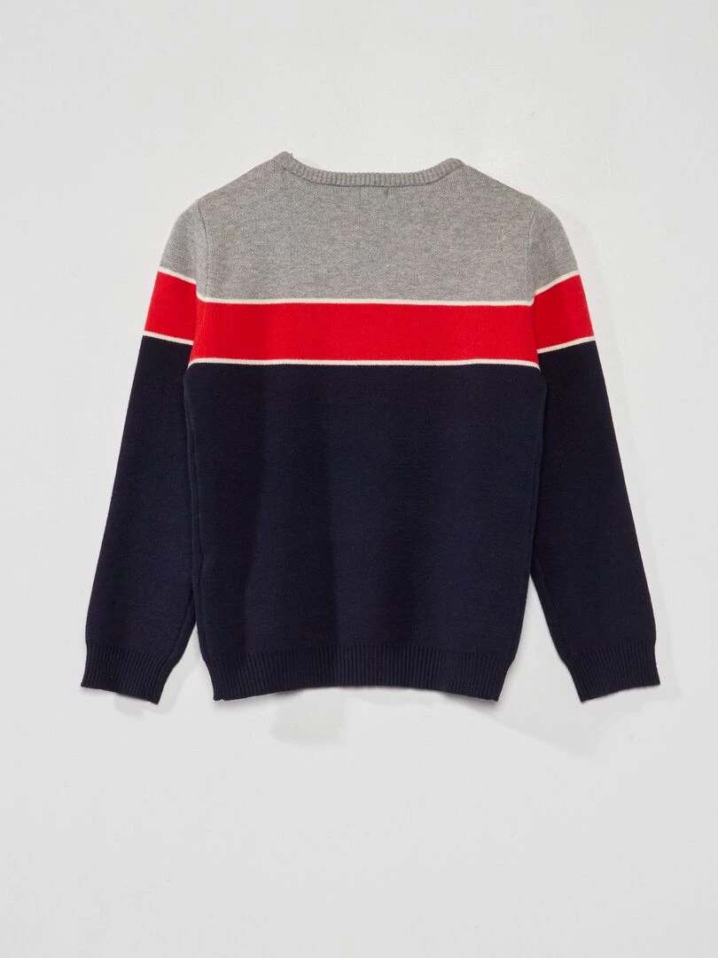Pull en maille jersey Multicolore
