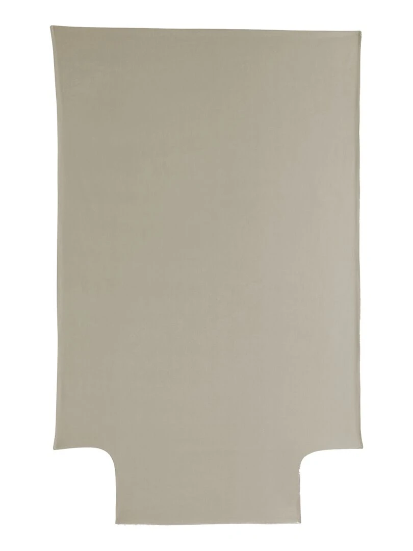 Housse de couette Coton Bio 57 fils 'P'tit Basile' Gris taupe