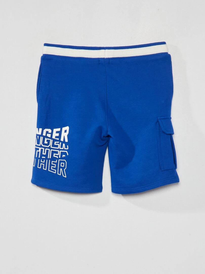 Bermuda en french terry Bleu