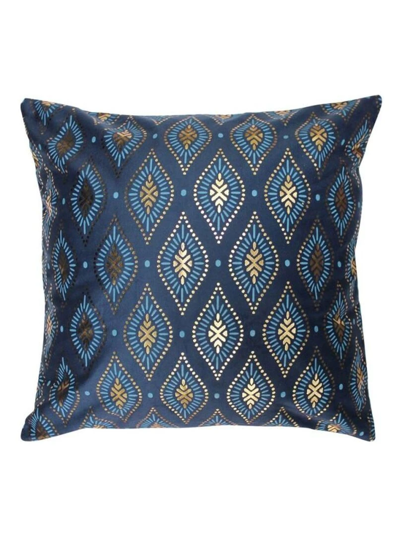 Housse de coussin 40x40 cm velours Sofia Bleu