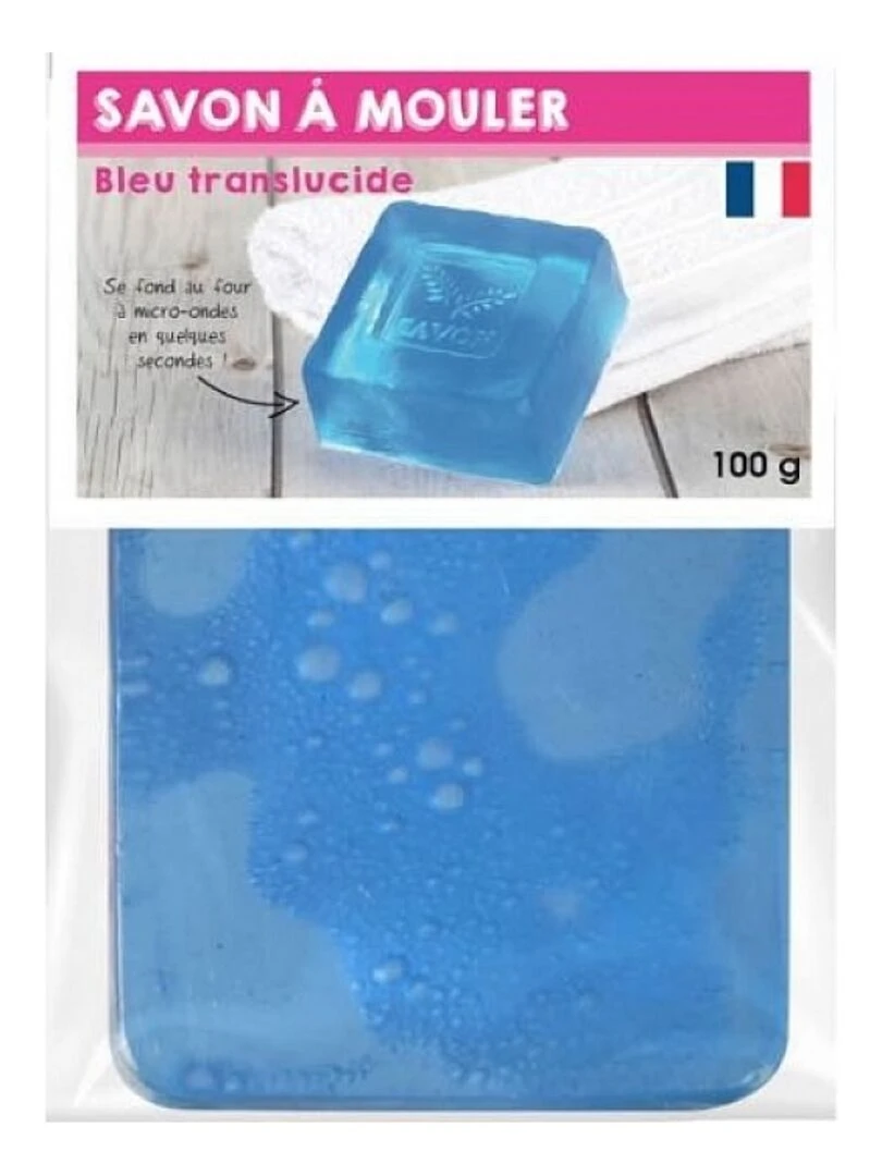 Pain De 100 Grs De Savon Translucide Bleu N/A