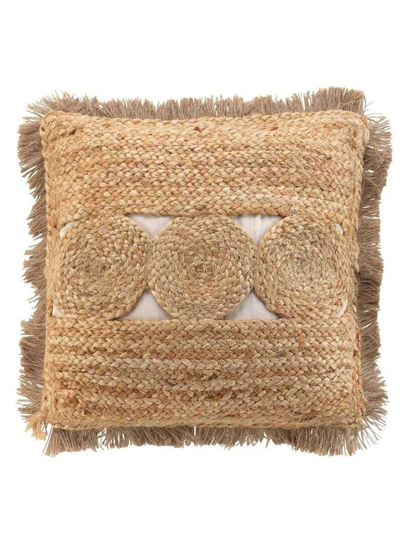Coussin Jute Dimelos Beige