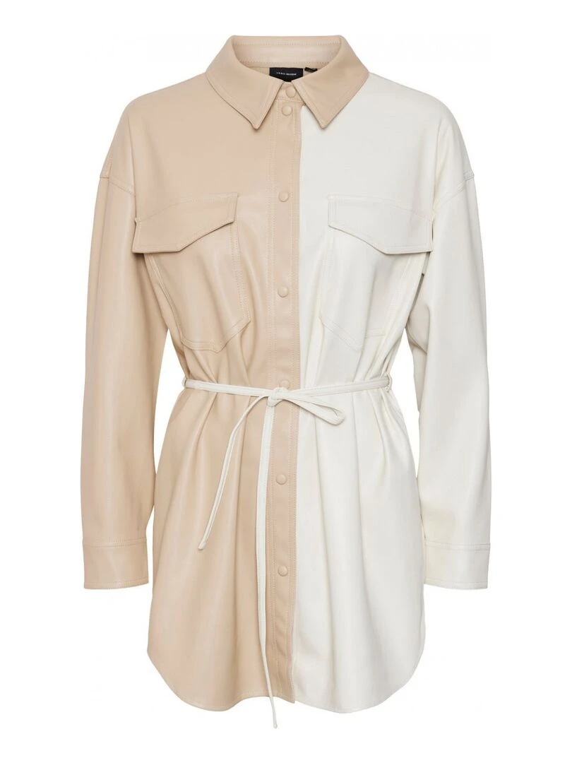 Chemise simili Vero Moda Blanc Blanc