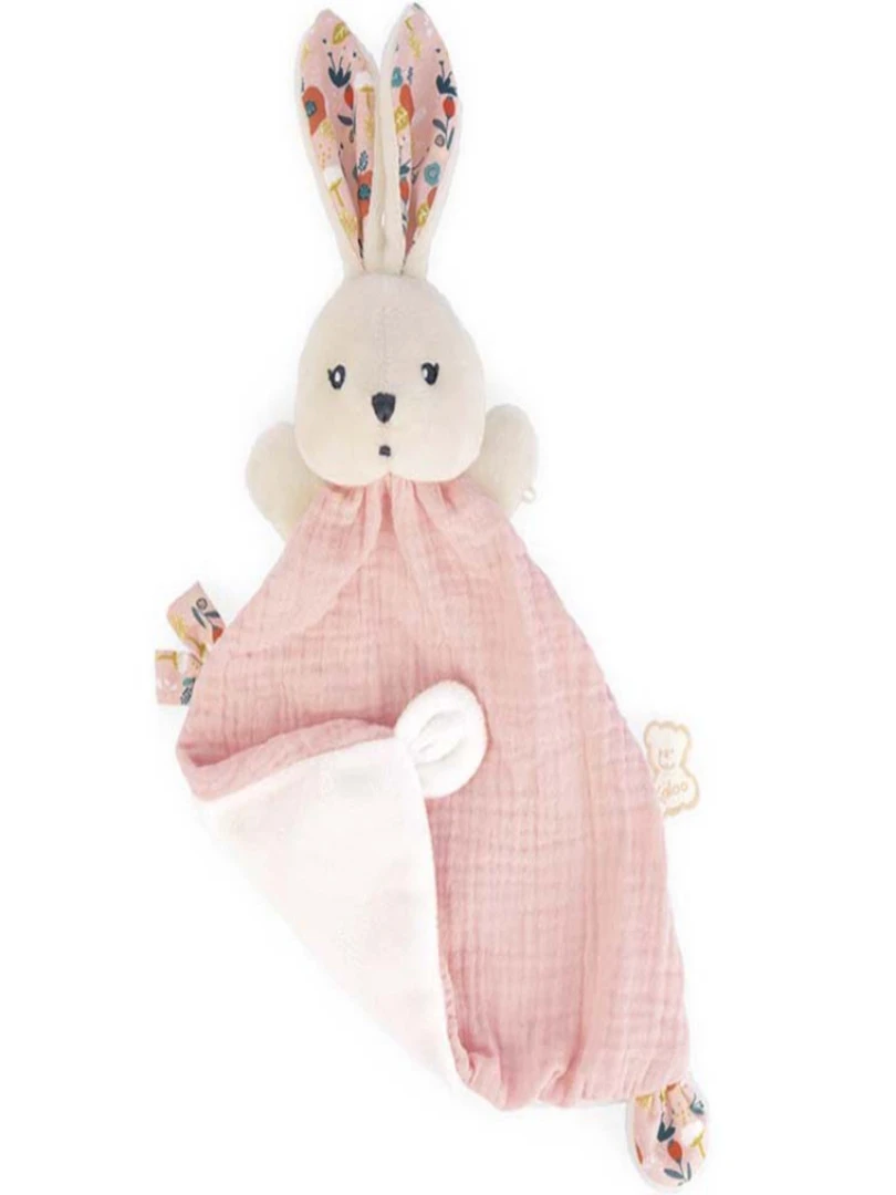 Doudou Plat Lapin Rose Coquelicot K'doux N/A