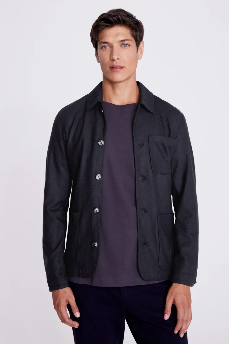 Tailored Fit Blue Check Stretch Jacket   Buy Online at Moss
