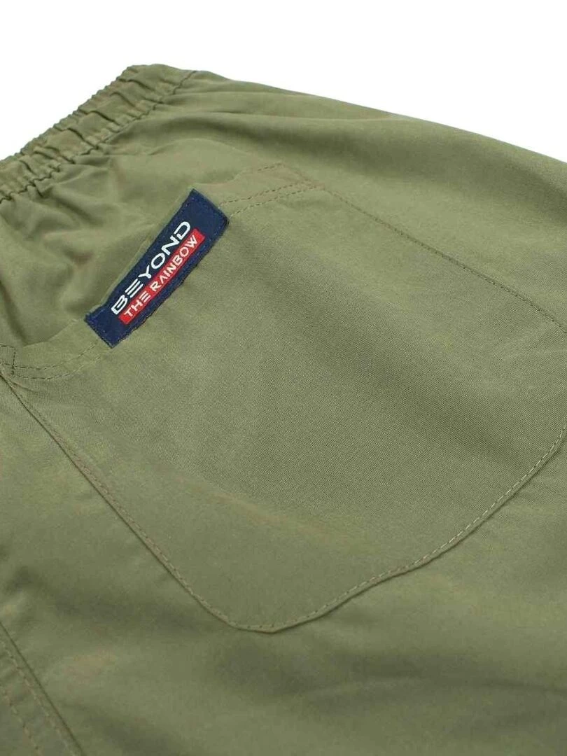 Nasa   Short De Bain homme imprimé logo   Kaki