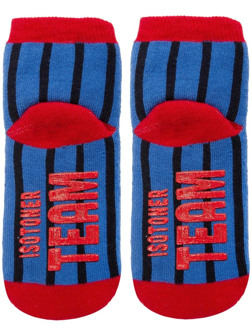 Chaussettes antidérapantes Enfant Foot 19/26   Bleu