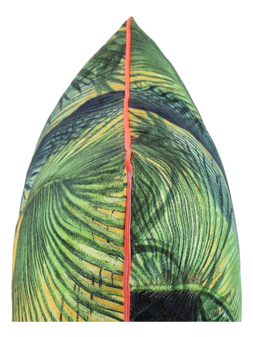 Housse de coussin décoratif Palm leaves "Happyfriday" Blanc