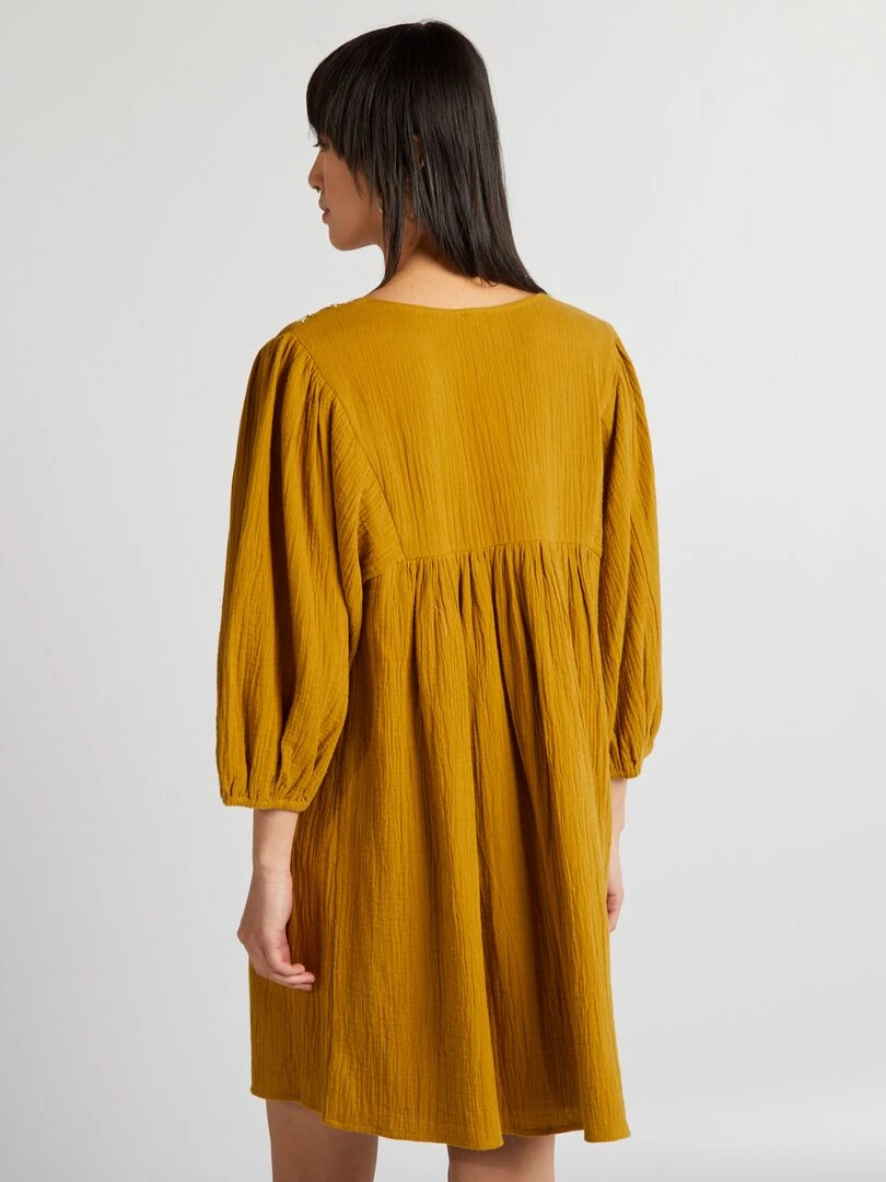 Robe avec broderie   Vert