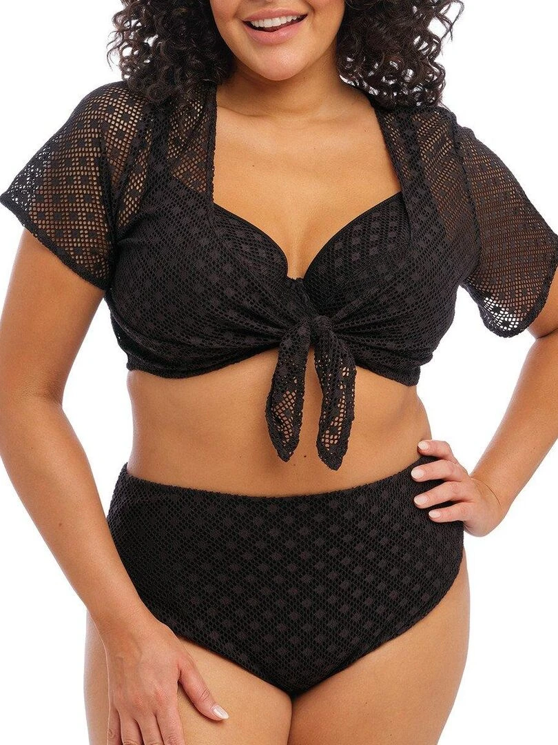Haut de maillot de bain grande taille Bazaruto   Noir