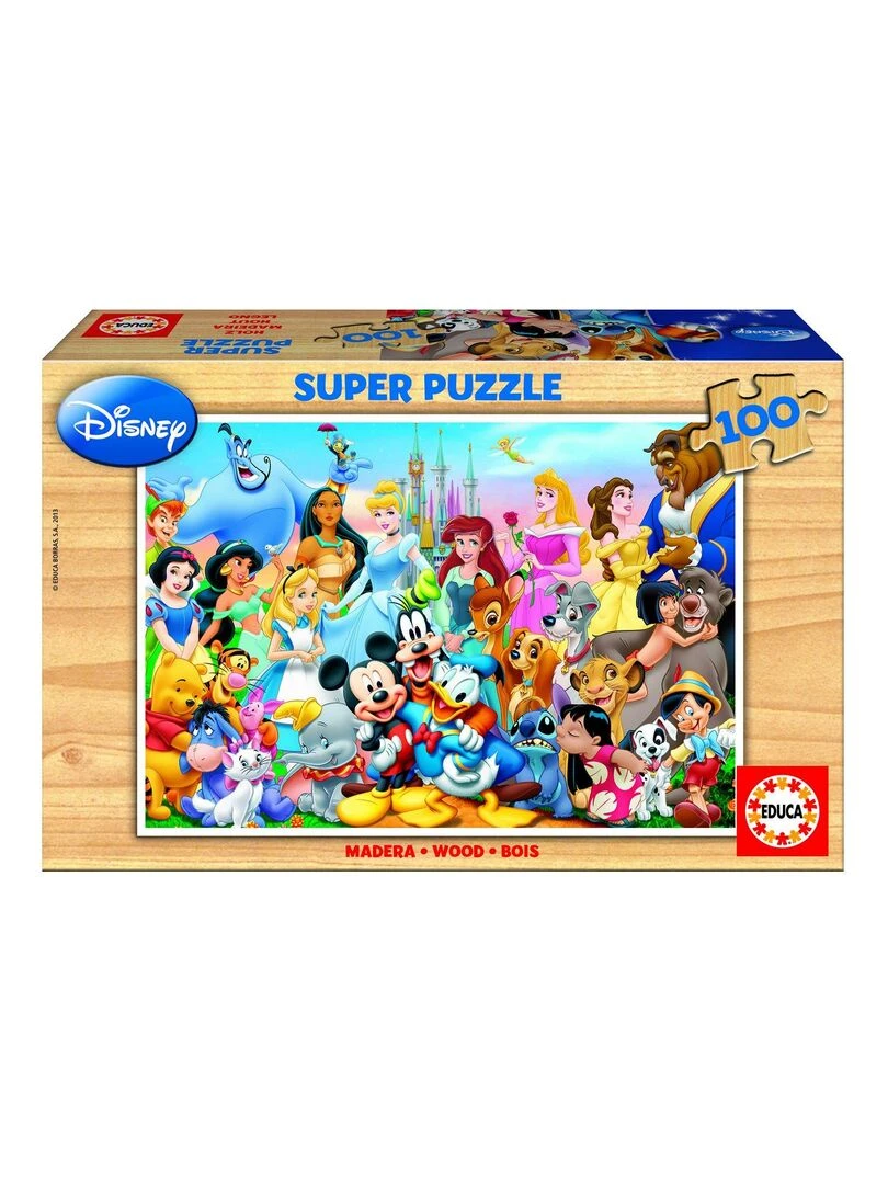 Puzzle 100 pièces La famille de Disney N/A