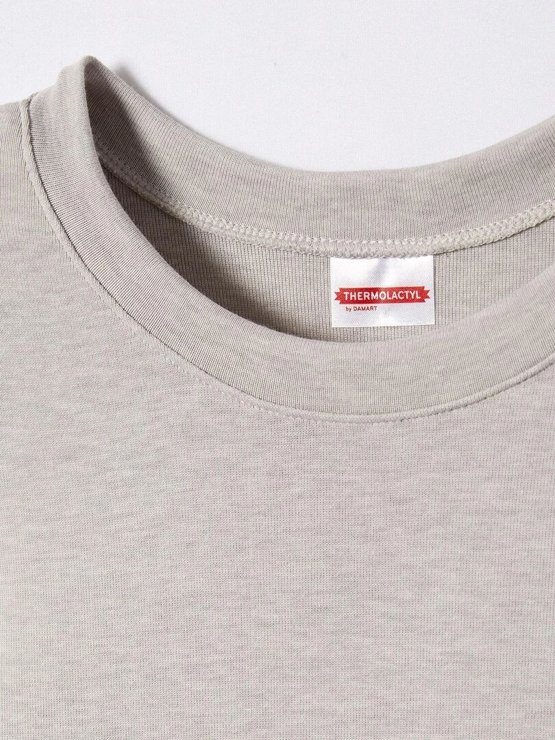 T shirt col rond Thermolactyl Sensitive Damart Gris chiné