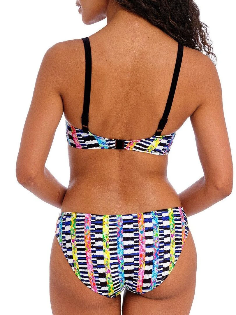 Haut de maillot avec armatures Electro rave   Noir