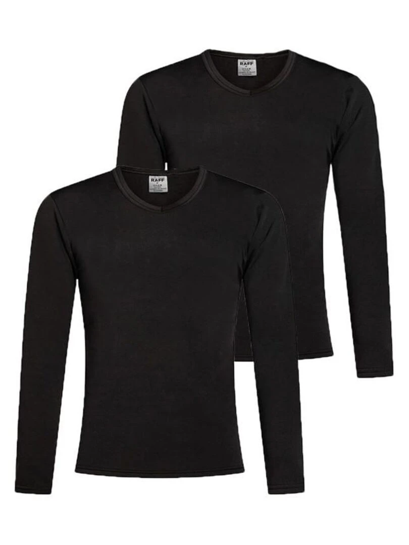 Pack 3 T shirt thermique polaire  Alaska   Noir Noir