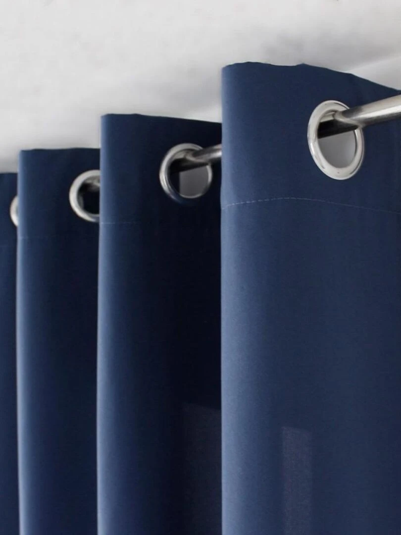 Rideau à œillets 140x240 Zoé bleu marine   Bleu