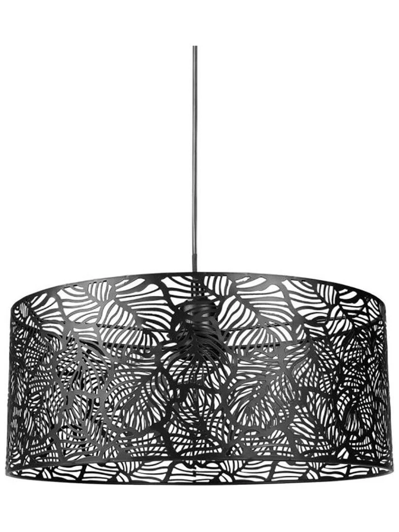 Suspension métal ajouré Calathéa noir Noir