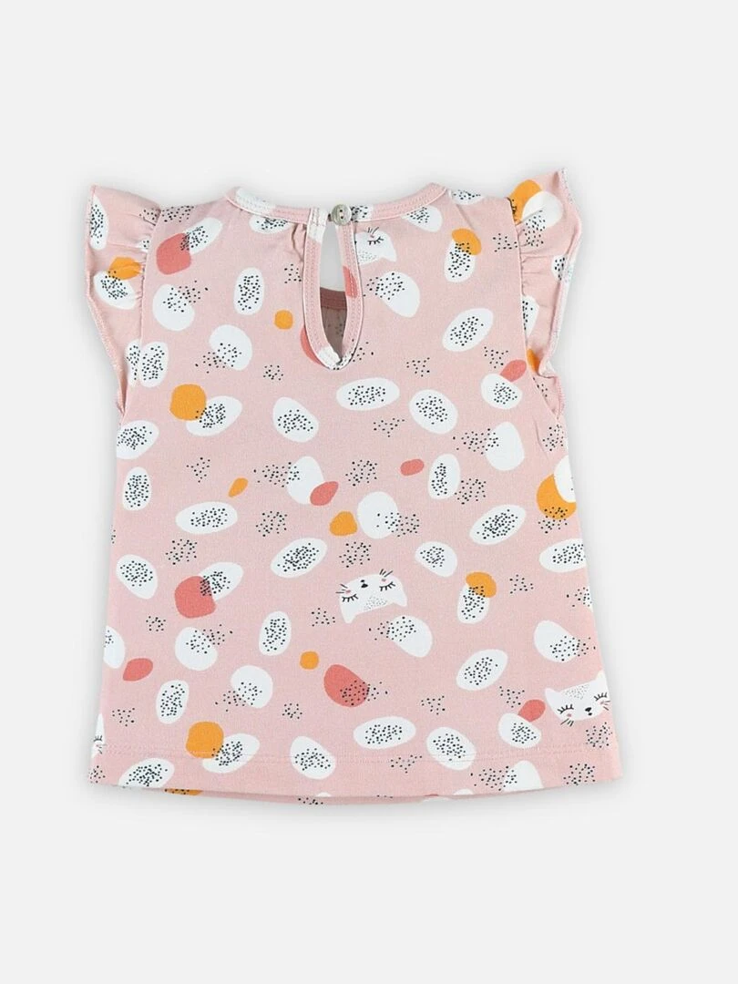 T shirt manches courtes   Noukie's   Rose