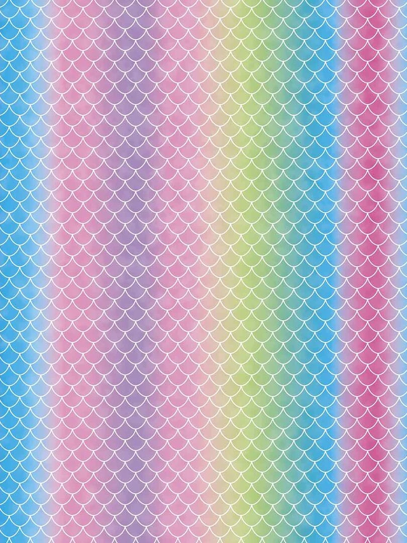 6 Feuilles de transfert   Sirène + Arc en ciel   30 5 x 30 5 Cm Cricut   N/A