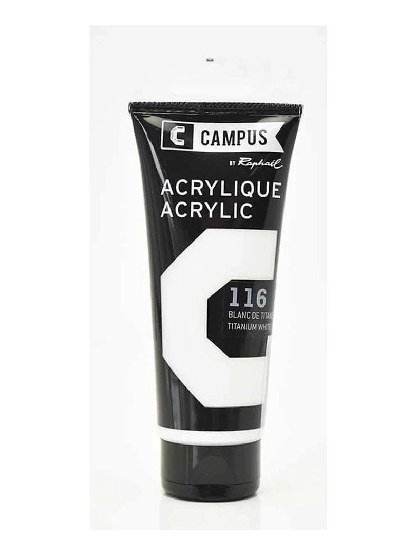 Peinture acrylique 100 ml Blanc de titane n°116 N/A