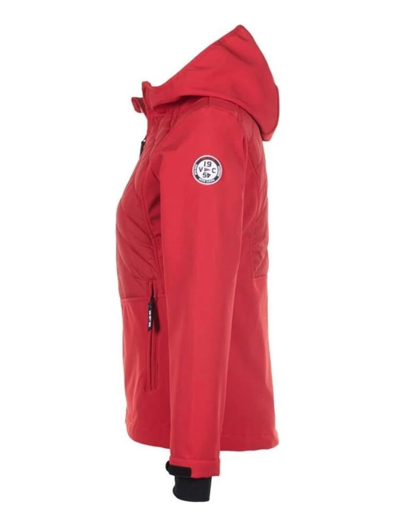 Blouson softshell femme APVER   VENT DU CAP   Rouge