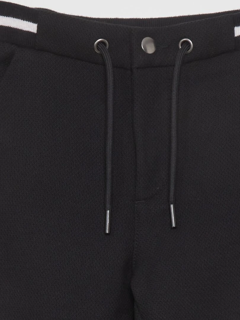 Pantalon de jogger façon tweed   noir