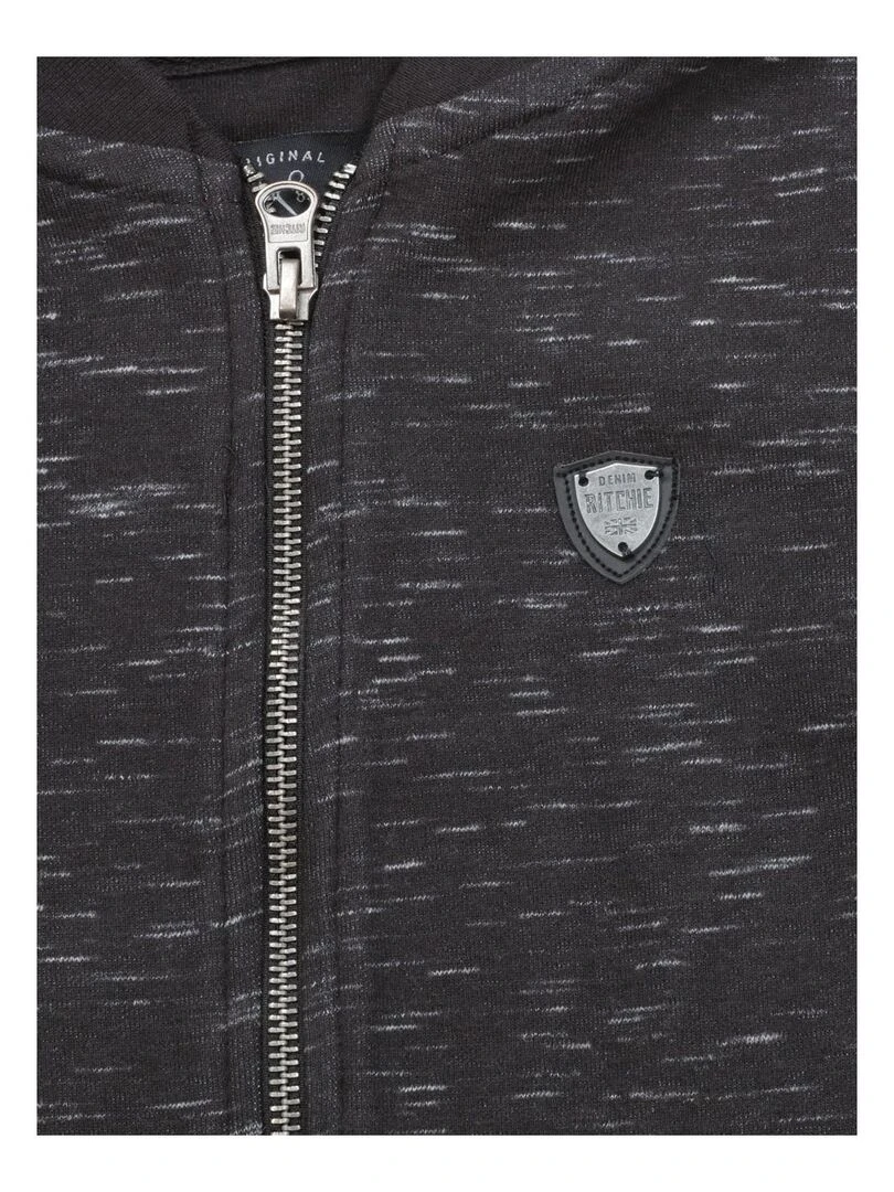 SWEAT ZIPPE WOPTA BOY Noir