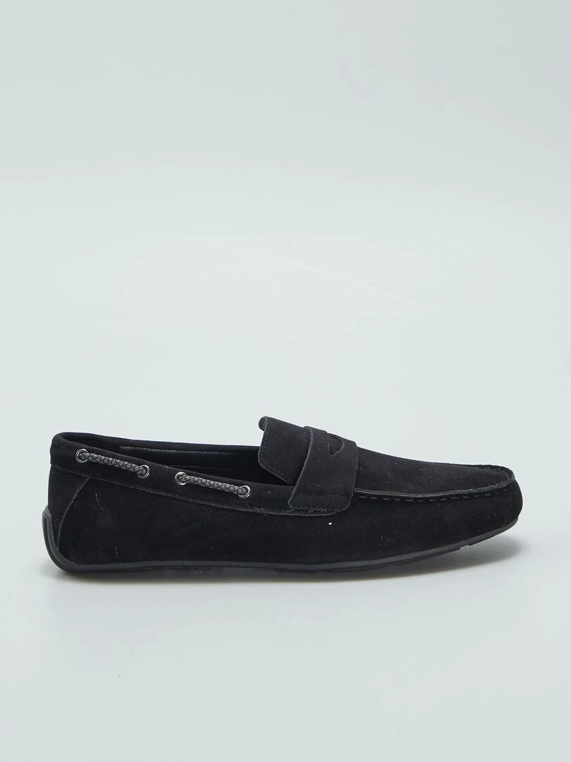 Mocassins en suédine Noir