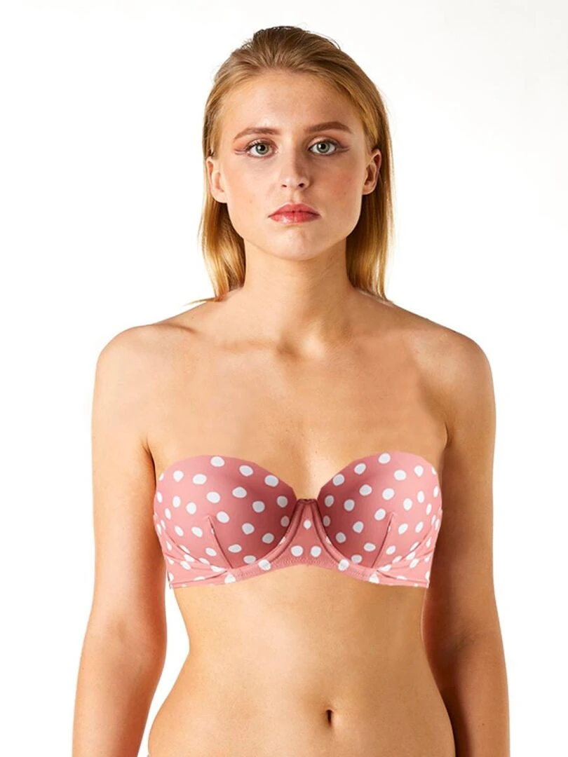 Haut de maillot balconnet CARIOCA   Brigitte Bardot Bain   Rose