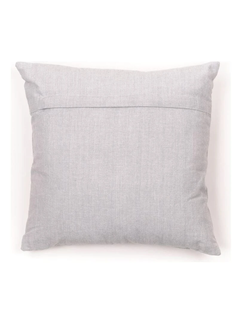 Coussin déhoussable avec pompon 'CHARME' 'TODAY'   Gris clair